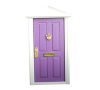 drburpily Porte Miniature élégante en Bois, Accessoire Traditionnel de Style clocher pour Maison de poupée 112, Blanche. Veuillez Tenir la Maison de poupée Hors de portée des