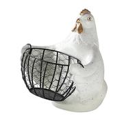 drburpily Porte-œufs créatif pour le rangement sur le plan de travail. Résistant à la rouille et multifonctionnel. Panier de rangement pour œufs poule.