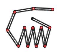 drburpily Règle multi-angles en alliage d'aluminium avec fonctions de mesure complètes pour des découpes de carrelage précises. OUTIL MESURE D'ANGLE PRÉCIS. La règle multi-angles possède une échelle