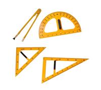 drburpily Règle multifonctionnelle pour le dessin mathématique et géométrique : outils pour des leçons de mathématiques avec de grands chiffres clairs, adaptés à l'enseignement et adaptés à une