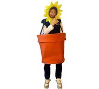 drburpily Robe parent-enfant en pot de bonsaï, couvre- facile à porter pour les fêtes d'Halloween, costume de scène en pot de fleurs en polyester, Style enfant