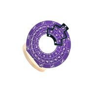 drburpily Roue d'accords du cycle des quintes - Outil exceptionnel pour analyser facilement les accords et les progressions musicales - Musique pour guitare, violet avec base, Diamètre 12 cm