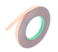 drburpily Ruban adhésif double conducteur en feuille de cuivre, blindage fiable pour l'électronique et les photocopieurs de câbles, 10 mm. Matériau : cuivre.