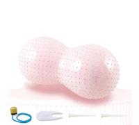 drburpily Sensi Peanut Ball Pompe à Ballon d'exercice pour Enfants avec Perforation impressionnante et attributs Non Toxiques La Pompe Bosu n'explosera Pas, Rose