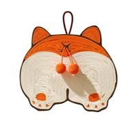 drburpily Tapis à griffer en sisal pour Chat, protège Les Tapis et Les canapés Tout en divertissant Chats d'intérieur, Corgi