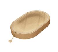 drburpily Tapis à griffer pour Chat, Espace détente et gamelle à griffer pour Chat d'intérieur, idéal pour Jouer et se détendre. Confortable, il s'intègre Parfaitement Un lit de Repos en tôle