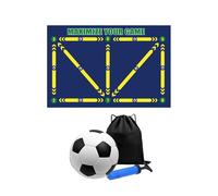 drburpily Tapis d'entraînement de Football Pliable pour la Pratique en intérieur. Idéal pour améliorer Ses compétences, il est doté d'un Coussin de Sol pour Plus Confort et Permet s'entraîner et