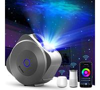 Drcowu LED Galaxy Star Projecteur avec minuterie, Réglable pour Cadeau | Projecteur Ciel Etoile contrôle de la voix/WiFi/App/telecommande, d'étoiles pour décoration de fête, chambre à coucher
