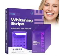 DrDent PURPLE WHITENING STRIPS, Bande Blanchiment Dentaire Violet sans Peroxyde, 42 Bandes Blanchissantes Dents avec Formule PAP+ pour un Sourire Éclatant à la Maison (1 Stück - 14pc)