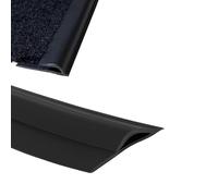DRDQFF Bande de Transition de Sol autocollante en PVC Durable - Bordure Lisse de Moquette à carrelage for Une décoration intérieure sûre et élégante(Black,Length 2m(6.5ft))
