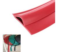 DRDQFF Bande de Transition de Sol autocollante en PVC Durable - Bordure Lisse de Moquette à carrelage for Une décoration intérieure sûre et élégante(Red,Length 1m(3.3ft))
