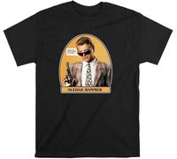 drdSED66DD MUTU 80s TV Sledge Hammer T-Shirt Black 3XL