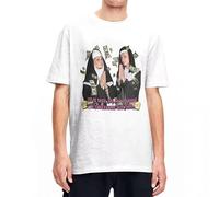 drdSED66DD Paris-Hilton and Nichole Richie As Nuns T Shirts White S