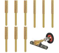 DRE-9 Piezas Diamant Affuteur Affuteuse de Chaine Tronçonneuse,avec 3 Tailles Différentes 4 mm, 4,8 mm, 5,5 mm Lime à Pierre pour