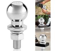 DRE-Boule d'Attelage 3,5T 50mm Attache Remorque avec Pas de Vis 22mm, Robuste pour Tracteur, Remorque, Véhicules Légers