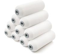 DRE-Lot de 10 Mini Manchons Mousse Haute Densité, Rouleaux Peinture Lisse, Idéal pour Surfaces Brillantes et Lisses