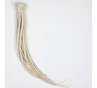 DreadLab - Lot de 10 extensions capillaires synthétiques - Dreadlocks crêpés à extrémité simple (Blond pâle)