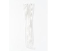 DreadLab - Lot de 10 extensions de dreadlocks synthétiques à double extrémité (crochet blanc glacier)
