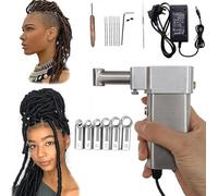 Dreadlock Crochet Braids Hair Making Machine avec 20 Aiguilles Automatiques - Fabricant De Dreadlocks DIY Portable électrique pour Extensions, 14mm