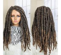 Dreadlocks Bouclés Avec Frange Perruque 24 Pouces Torsion Synthétique Perruques Tressées Perruque Synthétique Bouclée