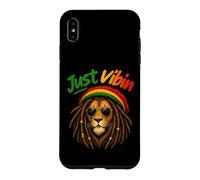 Dreadlocks Just Vibin Lion Reggae Vibes Rasta Coque pour iPhone XS Max