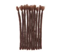 Dreadlocks synthétiques faits main de 20 cm, 10 mèches, style hip-hop, tresses, extensions de cheveux au crochet, for hommes et femmes Wear and Go(2M33)