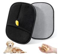 Dreaku Gants Brosse Anti Poils Animaux, Gant Chien Brosse Poil Chat Double Face Féutilisables pour Le Lavage Le Toilettage et l'Élimination des Poils d'animaux Canapé Vetement Meubles (2 PCS)