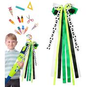 Dreaku Schleife für Schultüte, Meerjungfrau Fussball Schleife für Schultüte Mädchen Junge, Einschulung Mädchen Deko, Lila Rosa Blau Schultüte Schmetterling Zuckertüte Junge Schulanfang Deko (Green)