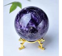Dream Amethyst Ball, Sphere, Room Decor, Crystal Crafts, Stone Globe, Souvenirs,Purple,60mm Gemstone Stone
