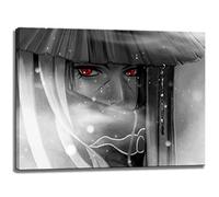 Dream-Arts Itachi, Naruto Motiv auf Leinwand im Format: 80x60 cm. Hochwertiger Kunstdruck als Wandbild. Billiger als EIN Ölbild! Achtung KEIN Poster oder Plakat!