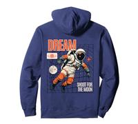 Dream Astronaute Flottant Space Moon Retro Graphic Sweat à Capuche