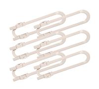 Dream BabyCabinet Glide Lock Lot de 6 verrous extra longs Blanc
