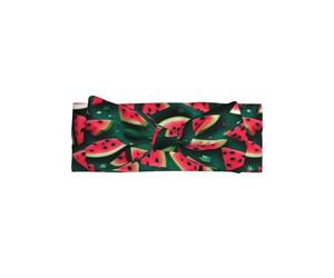 Dream Bandeau à nœud en forme de pastèque pour filles - Bandeau en polyester doux et extensible, parfait pour les nouveau-nés, 0 à 6 mois, cadeau de bébé, accessoire photo