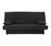 DREAM Banquette clic clac 3 places - Tissu noir - Slyle contemporain - L 190 x P 92 cm Noir G
