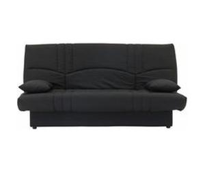 DREAM Banquette clic clac 3 places - Tissu noir - Slyle contemporain - L 190 x P 92 cm Noir G