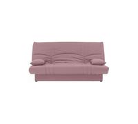 DREAM Banquette clic clac 3 places - Tissu rose - Slyle contemporain - L 190 x P92 cm