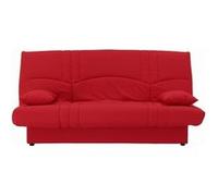 DREAM Banquette clic clac 3 places - Tissu rouge - Slyle contemporain - L 190 x P 92 cm