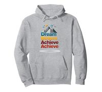 Dream Beliem réussit à réussir en Montagne Sweat à Capuche, Unisexe pour Adultes, Gris Chiné, XXL