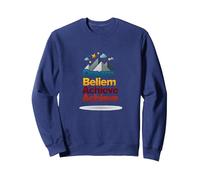Dream Beliem réussit à réussir en Montagne Sweatshirt, Unisexe pour Adultes, Bleu Marine, L