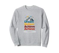 Dream Beliem réussit à réussir en Montagne Sweatshirt, Unisexe pour Adultes, Gris Chiné, M