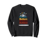 Dream Beliem réussit à réussir en Montagne Sweatshirt, Unisexe pour Adultes, Noir, L