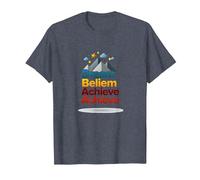 Dream Beliem réussit à réussir en Montagne T-Shirt, Homme, Bleu Chiné, 4XL