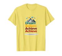 Dream Beliem réussit à réussir en Montagne T-Shirt, Homme, Citron, L