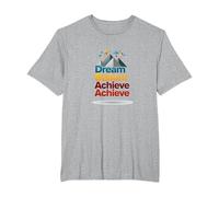 Dream Beliem réussit à réussir en Montagne T-Shirt, Homme Grandes Tailles, Gris Chiné, 3X Tall