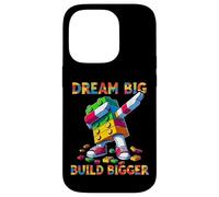 Dream Big Build Bigger Funny Blocks Bricks Master Builder Coque pour iPhone 14 Pro