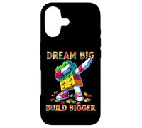 Dream Big Build Bigger Funny Blocks Bricks Master Builder Coque pour iPhone 17