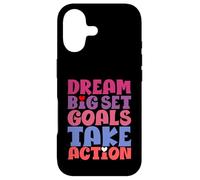 Dream Big Set Goals Passez à l'action Coque pour iPhone 17