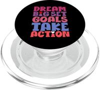 Dream Big Set Goals Passez à l'action PopSockets PopGrip pour MagSafe