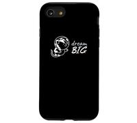 Dream Big Space Cat - Positive Vibes Motivation Univers Coque pour iPhone SE (2020) / 7/8