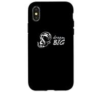 Dream Big Space Cat - Positive Vibes Motivation Univers Coque pour iPhone X/XS